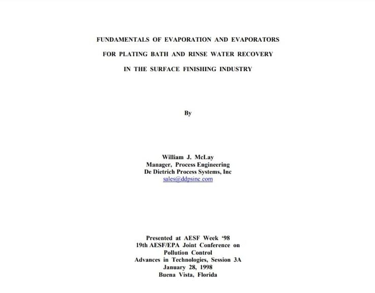 Evaporation white paper