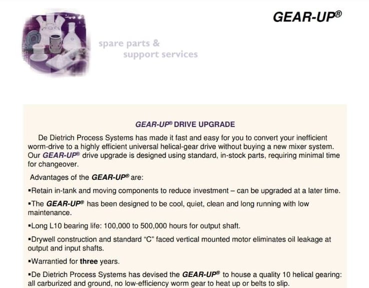 Gear-Up Drive Upgrade