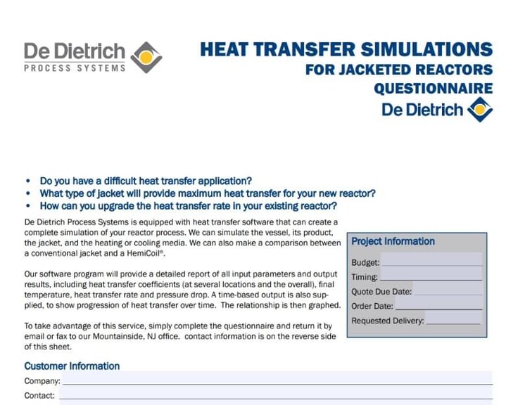 Heat Transfer Simulations Questionnaire