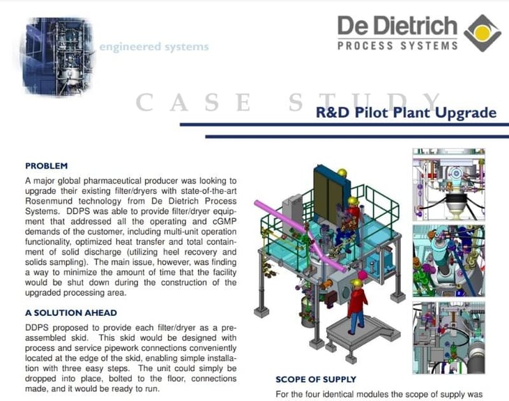 R&D pilot plant upgrade case study