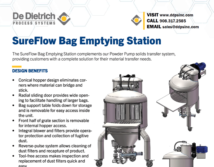 Sureflow Bag Emptyiing Station