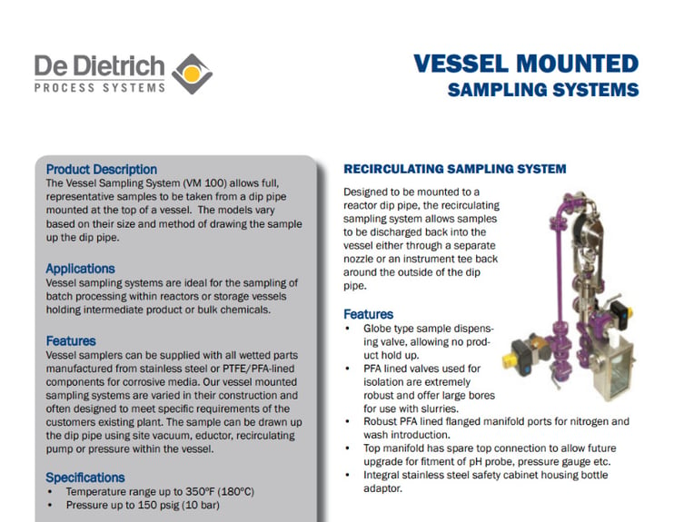 Vessel mounted samplers