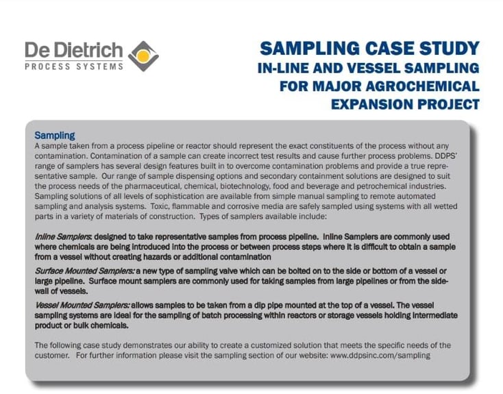 agrochemical sampling case study